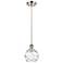 Athens Deco Swirl 6" Wide Brushed Satin Nickel Mini Pendant