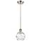 Athens Deco Swirl 6"W Brushed Satin Nickel LED Mini Pendant