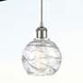 1_Athens Deco Swirl 6"W Brushed Satin Nickel LED Mini Pendant