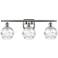 Athens Deco Swirl 8" 3 Light 26" LED Bath Light - Satin Nickel -