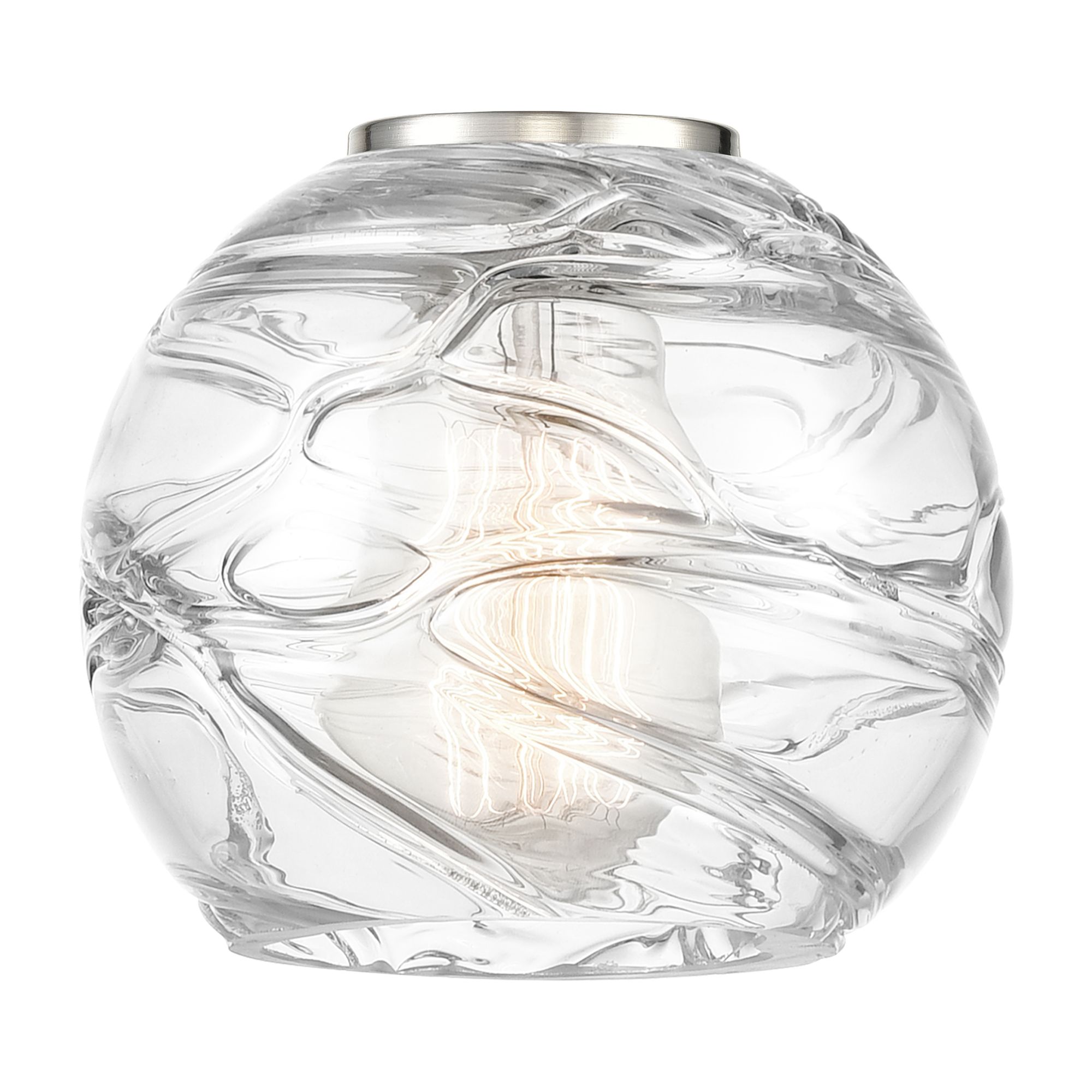 Image 4 Athens Deco Swirl 8" 4 Light 36" LED Bath Light - Black - Clear D more views