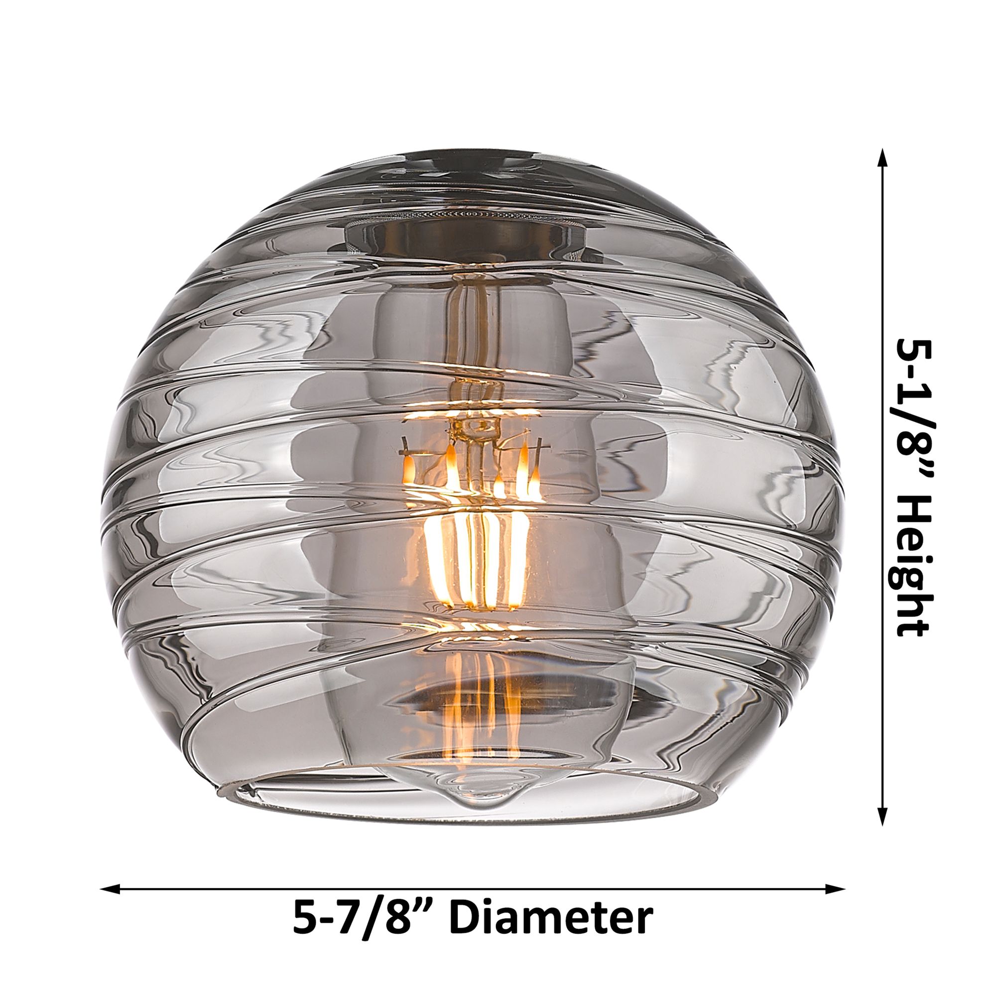 Image 6 Athens Deco Swirl 8" 4 Light 36" LED Bath Light - Black - Clear D more views