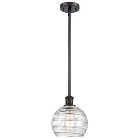 Athens Deco Swirl 8" LED Mini Pendant - Oil Rubbed Bronze - Clear Athens Deco Swirl 8" LED Mini Pendant - Oil Rubbed Bronze - Clear
