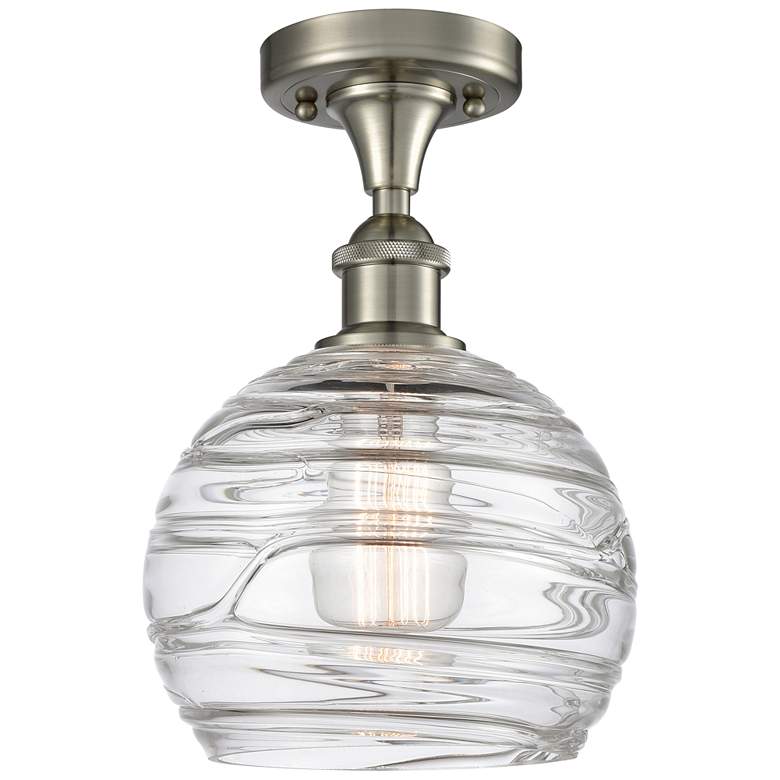 Image 1 Athens Deco Swirl 8" Semi-Flush Mount