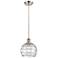 Athens Deco Swirl 8"W Brushed Satin Nickel LED Mini Pendant