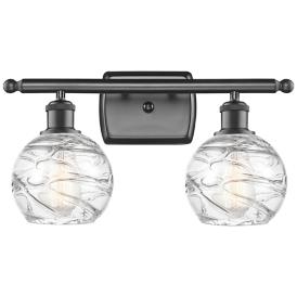 Athens Deco Swirl 9 1/2" High Bronze 2-Light Wall Sconce Athens Deco Swirl 9 1/2" High Bronze 2-Light Wall Sconce