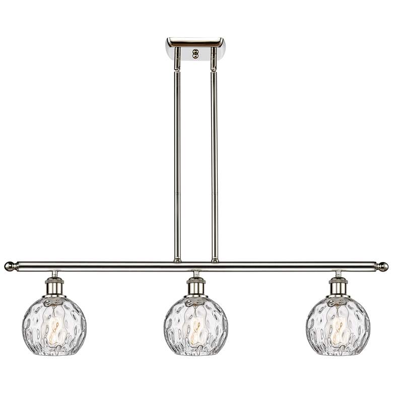 Image 1 Athens Water 6" 3 Light 36" LED Island Light - Polished Nickel -