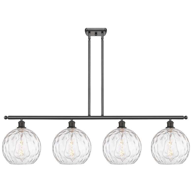 Image 1 Athens Water 8" 4 Light 48" LED Island Light - Oil Rubbed Bronze