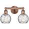 Athens Water Glass 10 1/4"H Antique Copper 2-Light Sconce