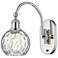 Athens Water Glass 11 1/2"H Polished Nickel and Clear LED Sconce