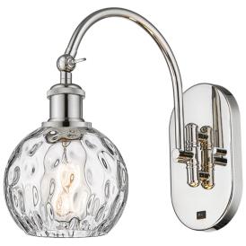 Athens Water Glass 11 1/2"H Polished Nickel and Clear LED Sconce Athens Water Glass 11 1/2"H Polished Nickel and Clear LED Sconce