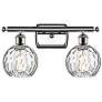 Athens Water Glass 11"H Polished Chrome 2-Light Wall Sconce