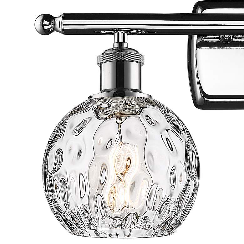 Image 2 Athens Water Glass 11"H Polished Chrome 2-Light Wall Sconce more views