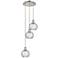 Athens Water Glass 12 3/4" Wide Nickel Multi-Light Pendant