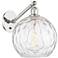 Athens Water Glass 12"H Nickel Adjustable Sconce w/ Clear Water Glass Shade