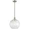 Athens Water Glass 12" LED Mini Pendant - Brushed Satin Nickel - Clear