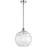 Athens Water Glass 12" LED Mini Pendant - Polished Nickel - Clear