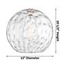Thumbnail4 of Athens Water Glass 12" Wide Matte Black Mini Pendant more views