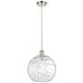 1_Athens Water Glass 12" Wide Polished Nickel Mini Pendant