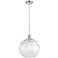 Athens Water Glass 12" Wide Polished Nickel Mini Pendant
