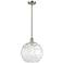 Athens Water Glass 12" Wide Satin Nickel LED Mini Pendant