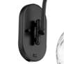 3_Athens Water Glass 13 3/4" High Matte Black Wall Sconce more views
