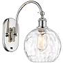 Athens Water Glass 13 3/4" High Polished Nickel Wall Sconce