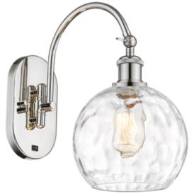 Athens Water Glass 13 3/4" High Polished Nickel Wall Sconce Athens Water Glass 13 3/4" High Polished Nickel Wall Sconce