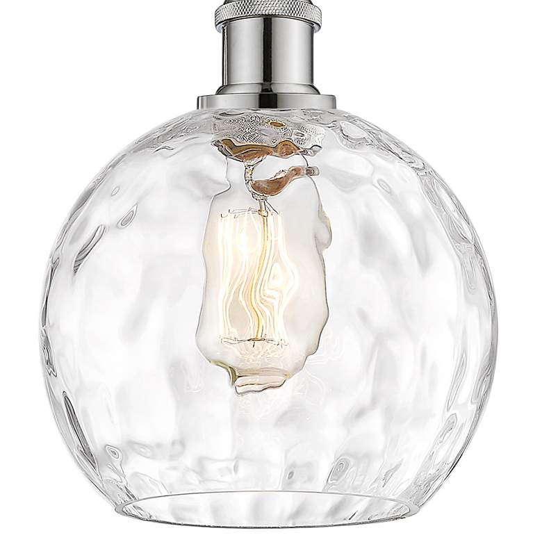 Image 2 Athens Water Glass 13 3/4" High Polished Nickel Wall Sconce more views