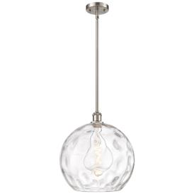 Athens Water Glass 13" Wide Brushed Nickel LED Pendant Light Athens Water Glass 13" Wide Brushed Nickel LED Pendant Light