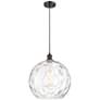 1_Athens Water Glass 13" Wide Oil-Rubbed Bronze Mini Pendant