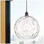 2_Athens Water Glass 13" Wide Oil-Rubbed Bronze Mini Pendant more views
