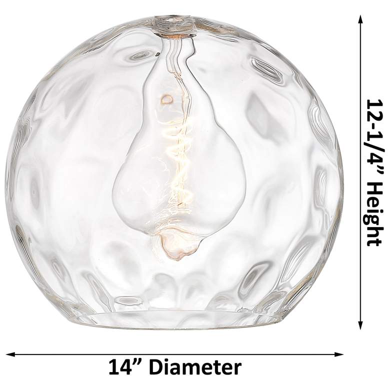 Image 6 Athens Water Glass 13" Wide Oil-Rubbed Bronze Mini Pendant more views