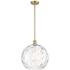 Athens Water Glass 13" Wide Satin Gold Pendant Light