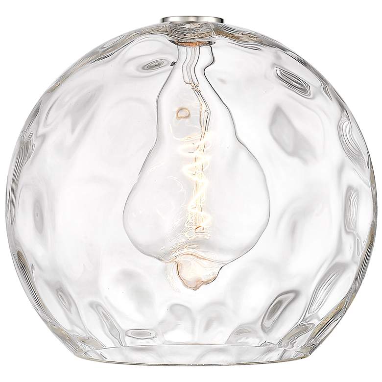Image 6 Athens Water Glass 14" Wide Matte Black Pendant Light more views