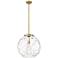Athens Water Glass 16" Wide Brushed Brass Pendant Light