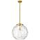 Athens Water Glass 16" Wide Satin Gold Pendant Light