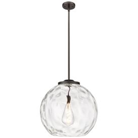 Athens Water Glass 17 3/4"W Oil-Rubbed Bronze Pendant Light Athens Water Glass 17 3/4"W Oil-Rubbed Bronze Pendant Light