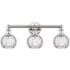 Athens Water Glass 24"W Polished Nickel 3-Light Bath Light