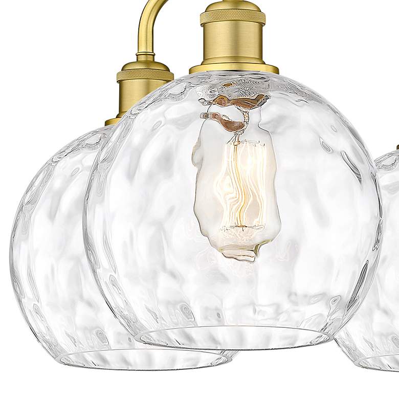 Image 2 Athens Water Glass 26" Wide Satin Gold 5-Light Chandelier more views