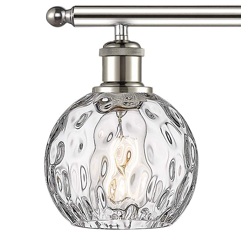 Image 2 Athens Water Glass 26"W Polished Nickel 3-Light Bath Light more views