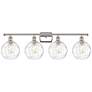 Athens Water Glass 38"W Polished Nickel 4-Light Bath Light
