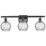 Athens Water Glass 6" 3 Light 26" Bath Light - Oil Rubbed Bronze