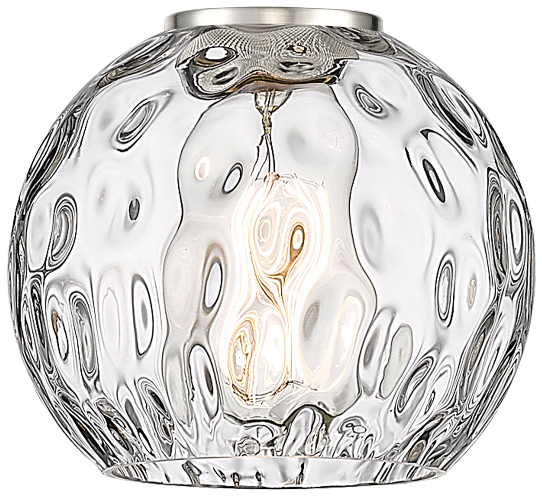 Image 4 Athens Water Glass 6" 3 Light 26" LED Bath Light - Bronze - Clear more views