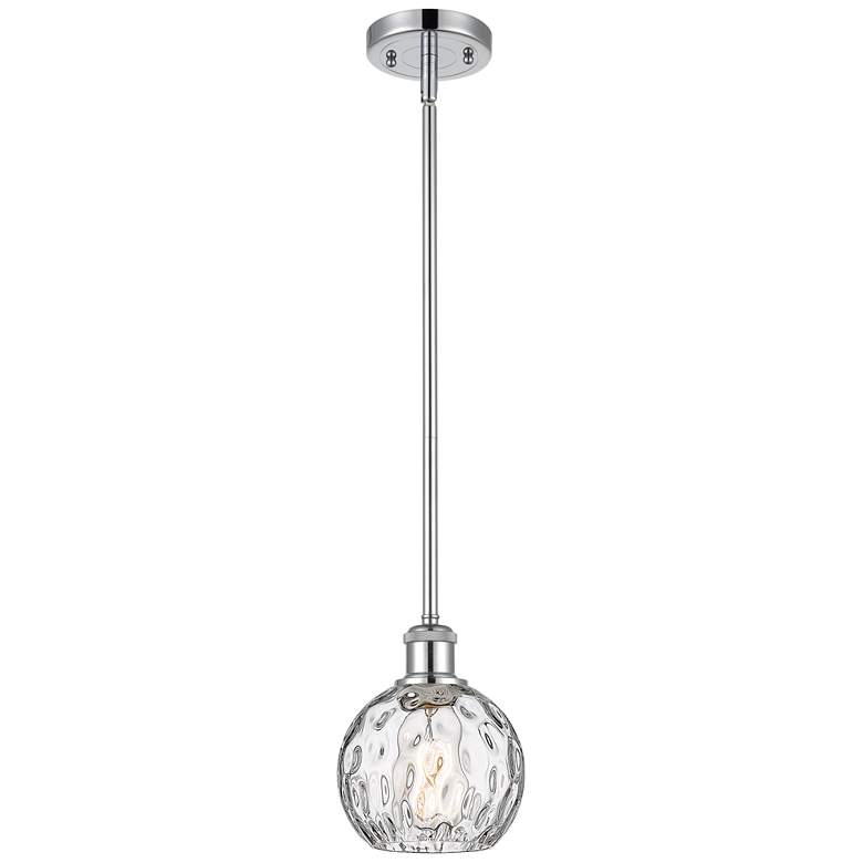 Image 1 Athens Water Glass 6" Mini Pendant - Polished Chrome - Clear Water Gla