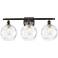 Athens Water Glass 8" 3 Light 26" Bath Light - Oil Rubbed Bronze