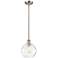 Athens Water Glass 8" LED Mini Pendant - Brushed Satin Nickel - Clear