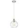 Athens Water Glass 8" Wide Brushed Satin Nickel Mini Pendant