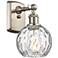 Athens Water Glass 9 1/2" High Satin Nickel LED Wall Sconce