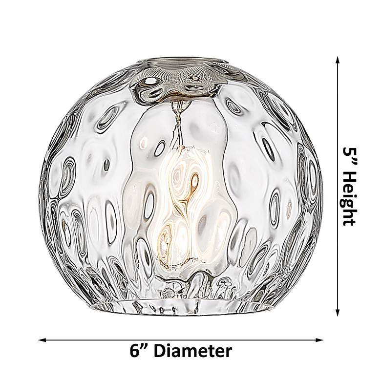 Image 4 Athens Water Glass 9 1/2"H Polished Chrome LED Wall Sconce more views